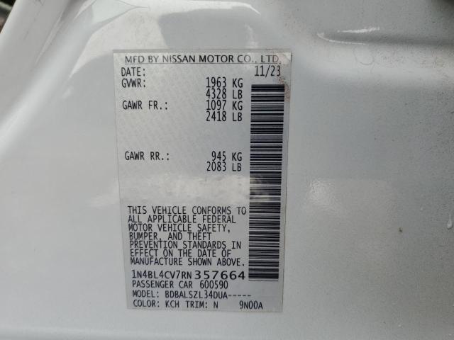 1N4BL4CV7RN357664 - 2024 NISSAN ALTIMA SR ნაცრისფერი ფოტო 13