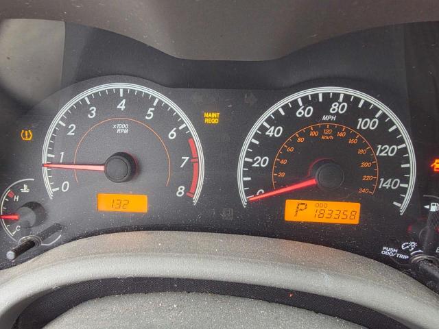 1NXBU40E39Z102202 - 2009 TOYOTA COROLLA BASE Weiß Foto 8