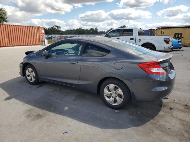 2HGFG3B55DH516633 - 2013 HONDA CIVIC LX GRAY photo 2