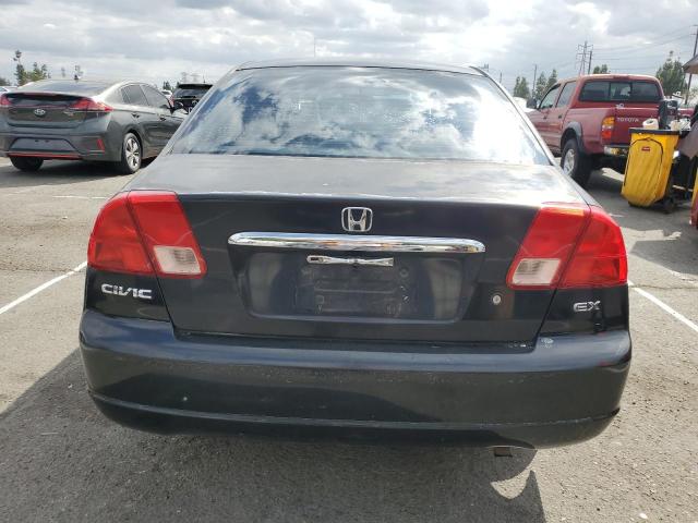 2HGES26721H502474 - 2001 HONDA CIVIC EX BLACK photo 6