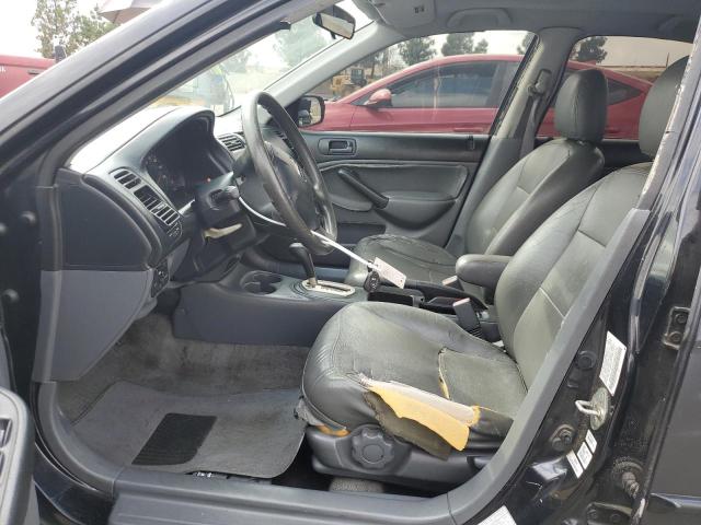2HGES26721H502474 - 2001 HONDA CIVIC EX BLACK photo 7