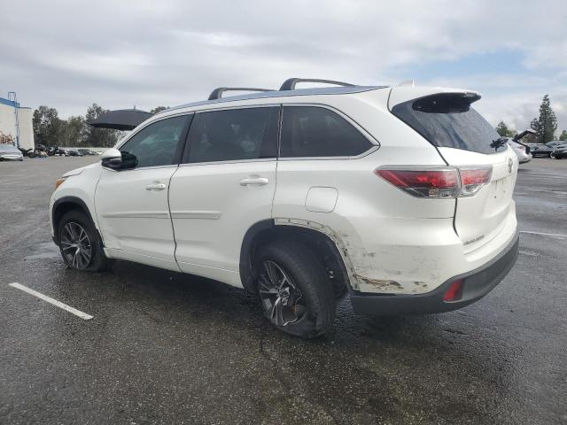 5TDKKRFH3GS166539 - 2016 TOYOTA HIGHLANDER XLE Սպիտակ լուսանկար 2