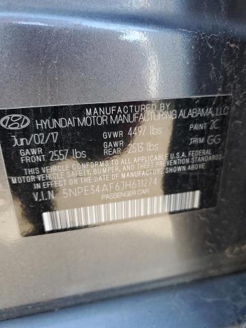 5NPE34AF6JH611274 - 2018 HYUNDAI SONATA SPORT Gris foto 12