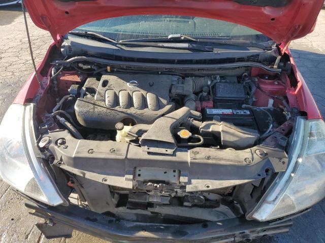 3N1BC1CP4AL394589 - 2010 NISSAN VERSA S RED photo 11