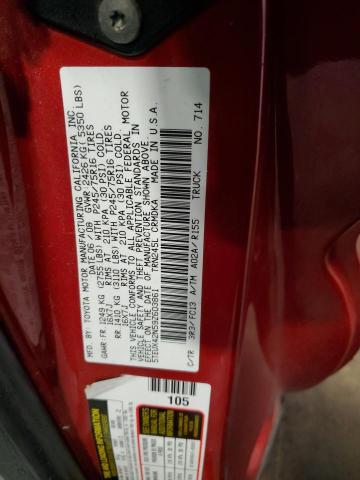 5TEUX42N59Z603861 - 2009 TOYOTA TACOMA ACCESS CAB წითელი ფოტო 12