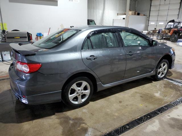 2T1BU4EE4BC636423 - 2011 TOYOTA COROLLA LE BASE CHARCOAL photo 3