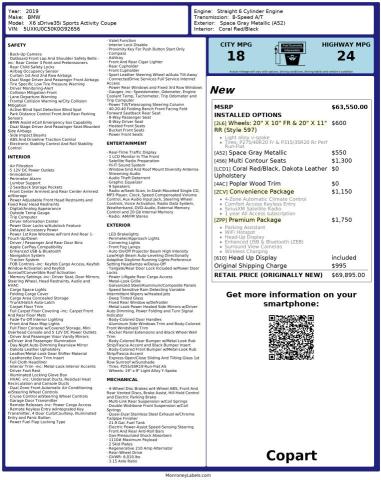 5UXKU0C50K0G92656 - 2019 BMW X6 SDRIVE35I GRAY photo 10