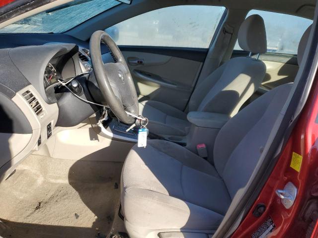 JTDBU4EE3B9127865 - 2011 TOYOTA COROLLA BASE Rojo foto 7