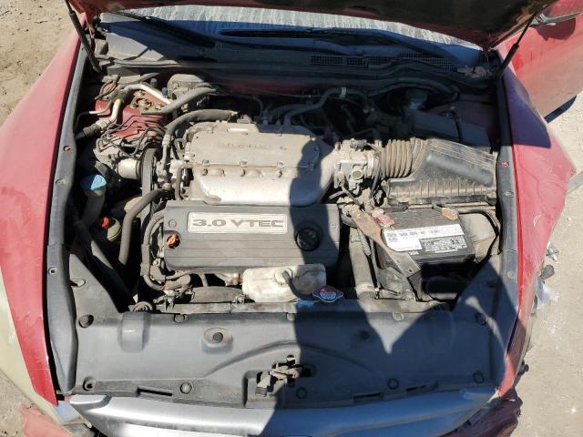 1HGCM82696A010919 - 2006 HONDA ACCORD EX წითელი ფოტო 11