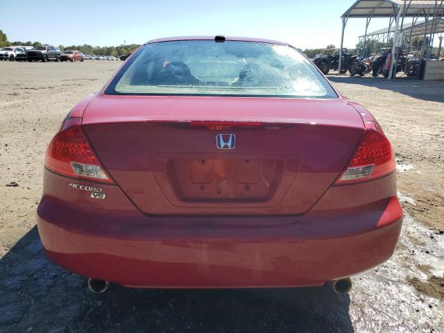 1HGCM82696A010919 - 2006 HONDA ACCORD EX წითელი ფოტო 6