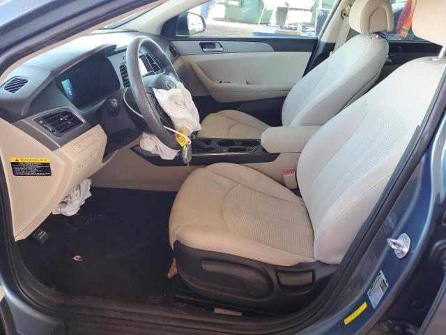 5NPE24AF8GH345414 - 2016 HYUNDAI SONATA SE BLUE photo 7