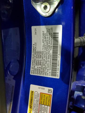 19UDE4H65RA026671 - 2024 ACURA INTEGRA A-SPEC TECH BLUE photo 12