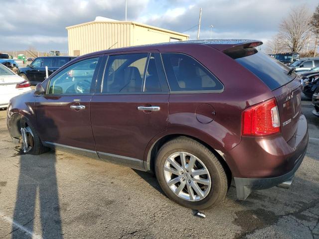 2FMDK3JC7BBB26942 - 2011 FORD EDGE SEL MAROON photo 2