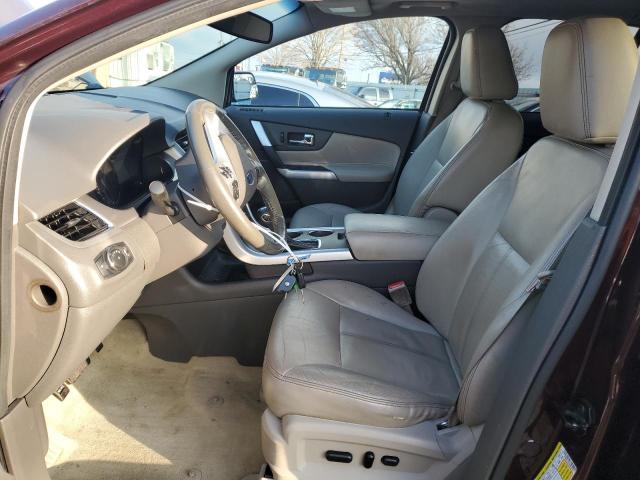 2FMDK3JC7BBB26942 - 2011 FORD EDGE SEL MAROON photo 7
