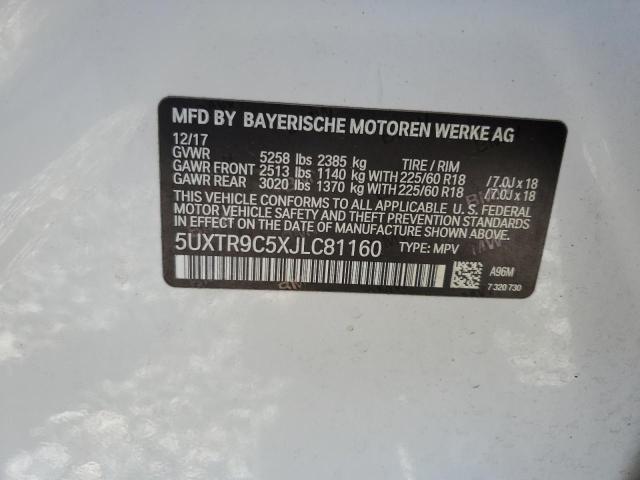 5UXTR9C5XJLC81160 - 2018 BMW X3 XDRIVE30I Ağ foto 13