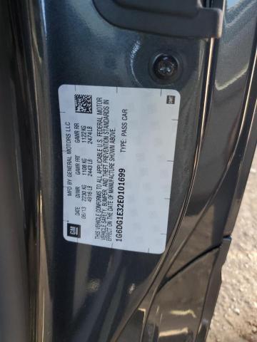 1G6DG1E32E0101699 - 2014 CADILLAC CTS PERFORMANCE COLLECTION ნაცრისფერი ფოტო 12