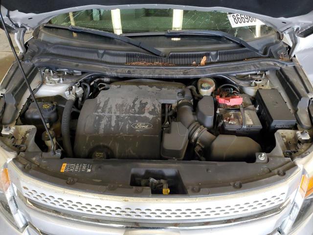 1FM5K7D8XEGA43134 - 2014 FORD EXPLORER XLT ვერცხლისფერი ფოტო 12