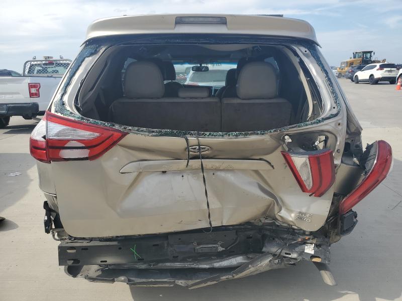 5TDYK3DC6GS712698 - 2016 TOYOTA SIENNA XLE GOLD photo 6