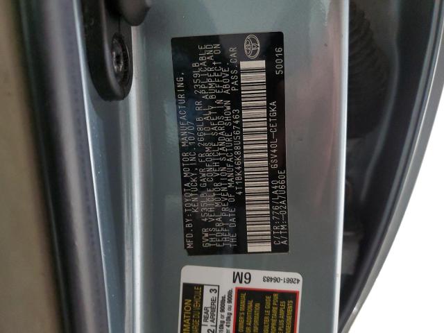 4T1BK46K88U567463 - 2008 TOYOTA CAMRY LE 蓝色 照片 23