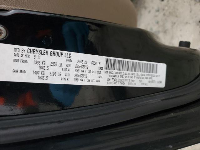 2C4RC1CG9CR144413 - 2012 CHRYSLER TOWN & COU TOURING L BLACK photo 13