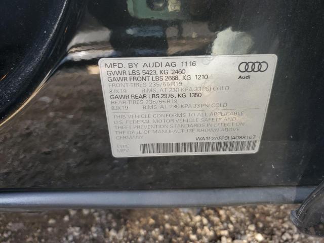 WA1L2AFP3HA088107 - 2017 AUDI Q5 PREMIUM PLUS Սև լուսանկար 12
