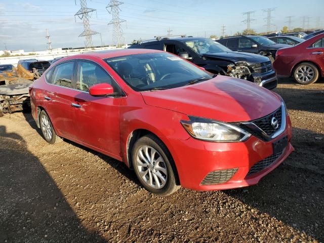 3N1AB7APXJY231002 - 2018 NISSAN SENTRA S Կարմիր լուսանկար 4