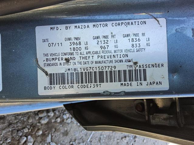 JM1BL1VG7C1507729 - 2012 MAZDA 3 I Yaşıl foto 12