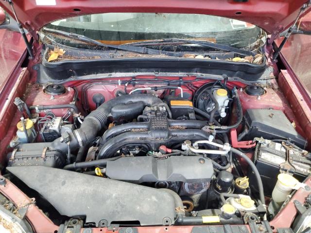 JF2SHADC2DH442976 - 2013 SUBARU FORESTER 2.5X PREMIUM BURGUNDY photo 12