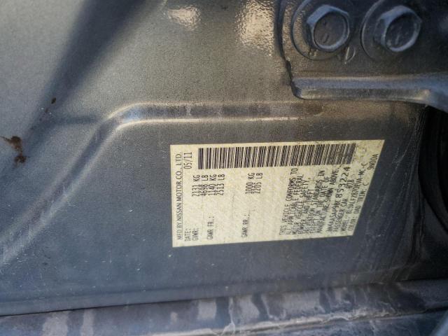 1N4AA5AP9BC853224 - 2011 NISSAN MAXIMA S GRAY photo 12