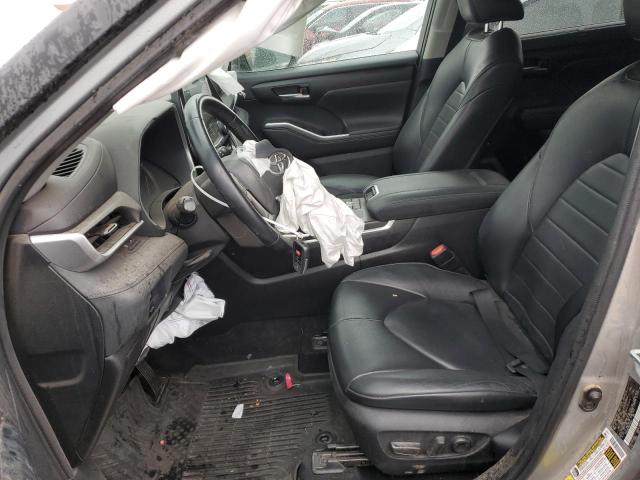 5TDGZRAH7MS516291 - 2021 TOYOTA HIGHLANDER XLE SILVER photo 7