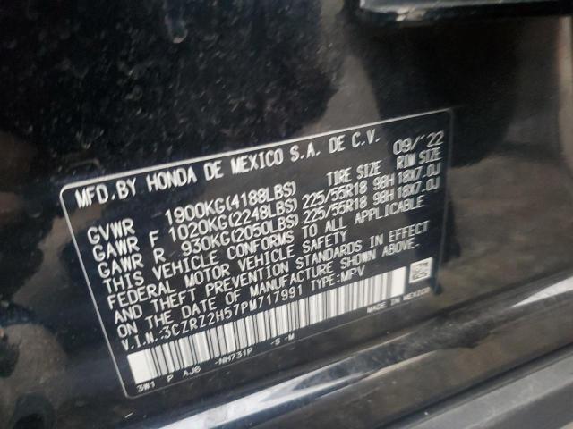 3CZRZ2H57PM717991 - 2023 HONDA HR-V SPORT Schwarz Foto 13