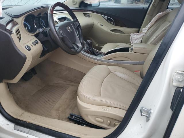 1G4GE5EV1AF304790 - 2010 BUICK LACROSSE CXS WHITE photo 7