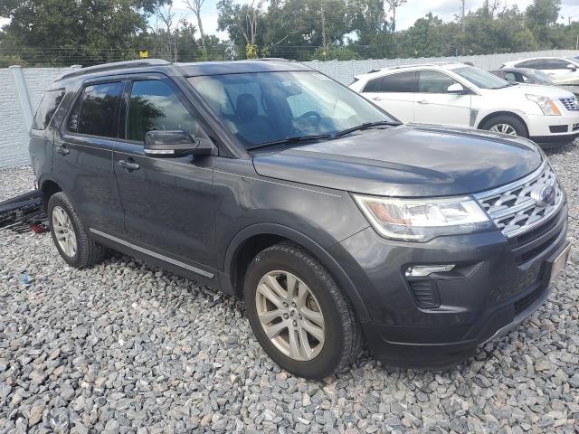1FM5K8D81JGC82328 - 2018 FORD EXPLORER XLT Gris foto 4