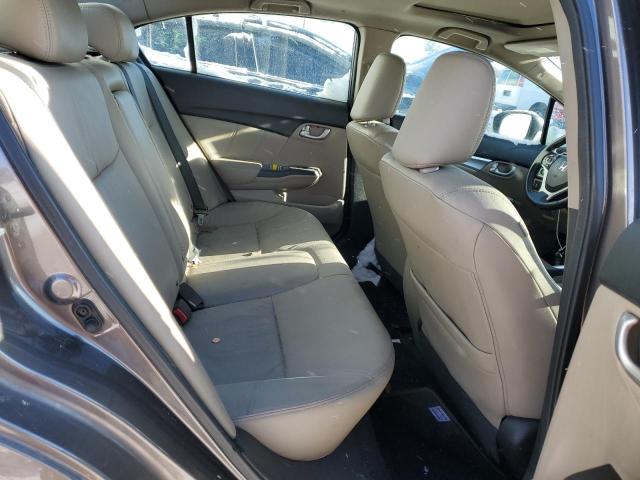 19XFB2F96EE255109 - 2014 HONDA CIVIC EXL ნაცრისფერი ფოტო 10