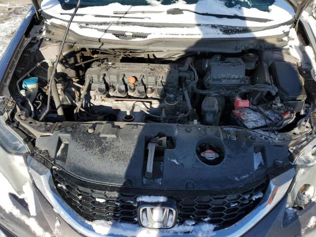 19XFB2F96EE255109 - 2014 HONDA CIVIC EXL ნაცრისფერი ფოტო 11