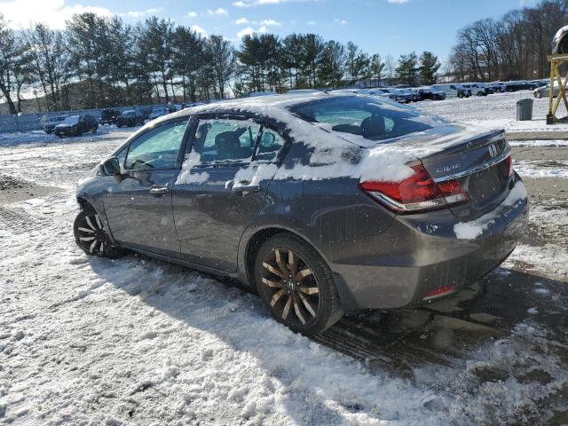 19XFB2F96EE255109 - 2014 HONDA CIVIC EXL ნაცრისფერი ფოტო 2