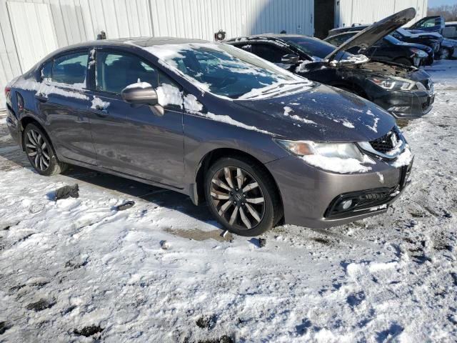 19XFB2F96EE255109 - 2014 HONDA CIVIC EXL ნაცრისფერი ფოტო 4