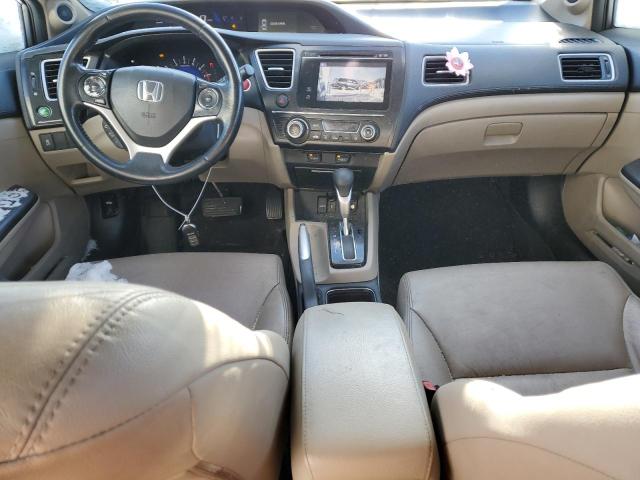 19XFB2F96EE255109 - 2014 HONDA CIVIC EXL ნაცრისფერი ფოტო 8