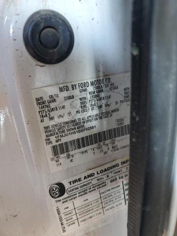 1FMJU1H51BEF02581 - 2011 FORD EXPEDITION XLT WHITE photo 13