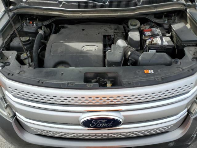 1FMHK8D81CGA60842 - 2012 FORD EXPLORER XLT GRAY photo 11