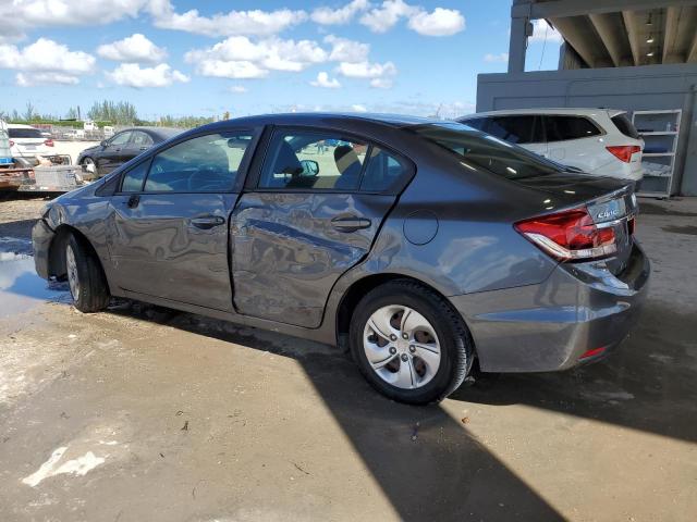 19XFB2F55DE063174 - 2013 HONDA CIVIC LX GRAY photo 2