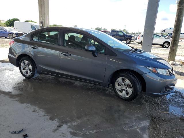 19XFB2F55DE063174 - 2013 HONDA CIVIC LX GRAY photo 4