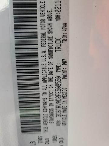 3C6TRVAD2FE509550 - 2015 RAM PROMASTER 1500 STANDARD WHITE photo 14