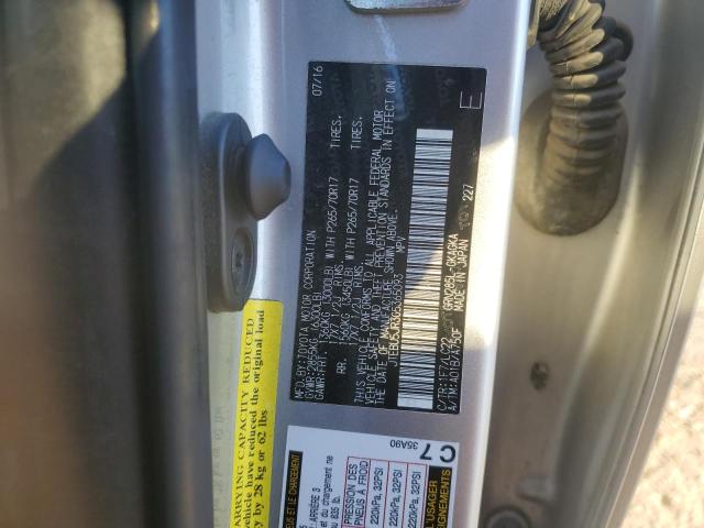 JTEBU5JR3G5365093 - 2016 TOYOTA 4RUNNER SR5/SR5 PREMIUM GRAY photo 13