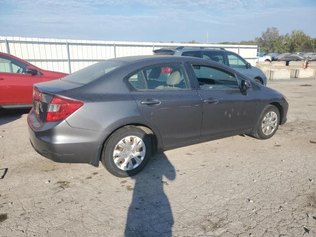 19XFB2E59CE035023 - 2012 HONDA CIVIC LX GRAY photo 3