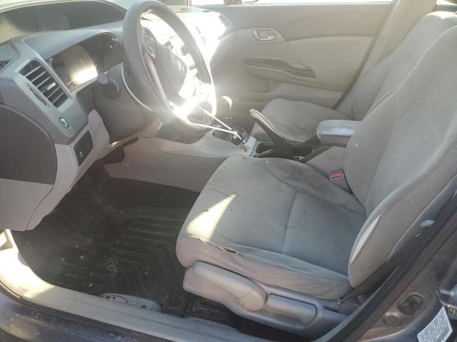 19XFB2E59CE035023 - 2012 HONDA CIVIC LX GRAY photo 7
