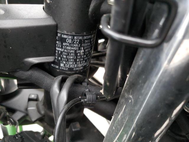 ML5EXER19PDA83275 - 2023 KAWASAKI EX650 R أخضر صورة 9