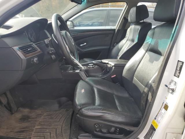 WBANV93538CW51035 - 2008 BMW 5 SERIES XI WHITE photo 7