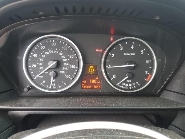 WBANV93538CW51035 - 2008 BMW 5 SERIES XI WHITE photo 9