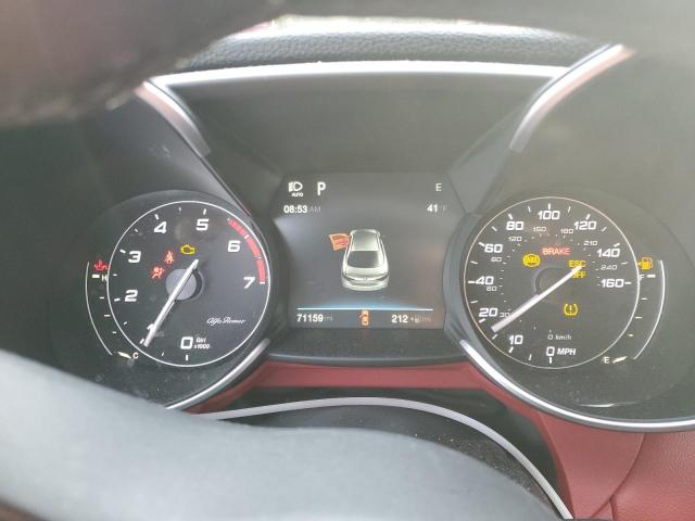 ZARFAEDN4H7531138 - 2017 ALFA ROMEO GIULIA Q4 ნაცრისფერი ფოტო 9